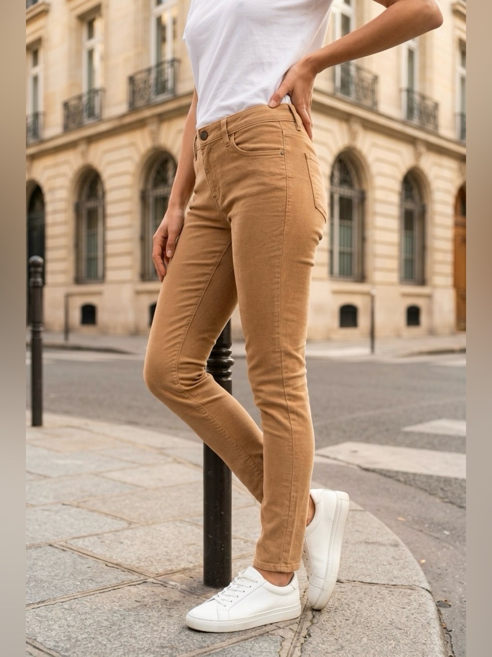 Joe's Jeans Icon Skinny High-Rise Jeans in Camel Brown NWT